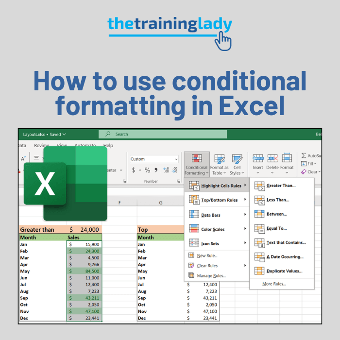 How to use conditional formatting in Excel