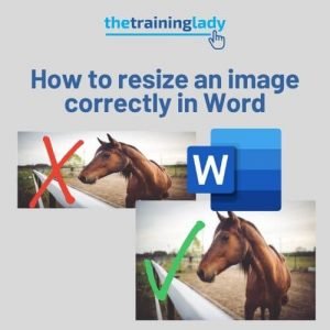 How to resize an image correctly using Word