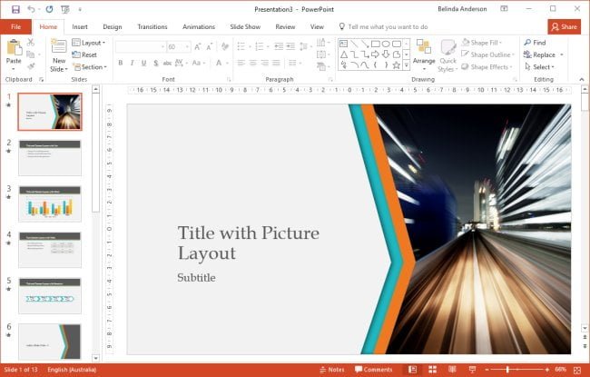Use a Template in PowerPoint