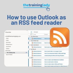 How to use Outlook as an RSS feed reader