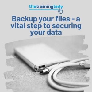 Backing up your data