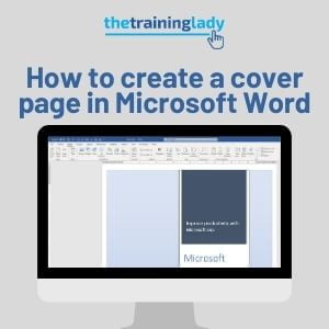 How to create a cover page in Microsoft Word