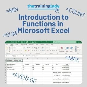 Introduction to Functions in Microsoft Excel