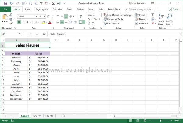 Create a quick chart in Excel