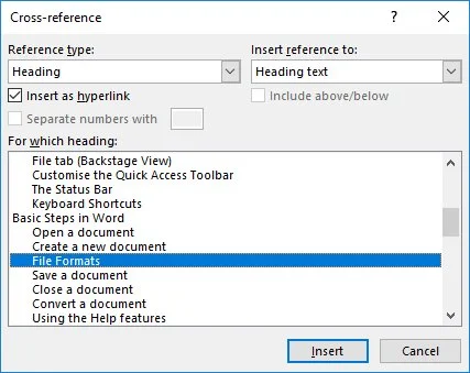 View Document Cross Reference - Step 28