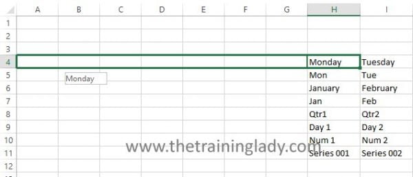 Introduction to the AutoFill tool in Excel