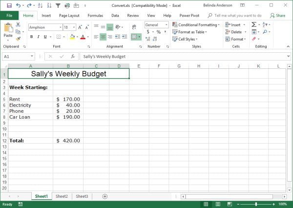 Convert workbooks to the latest file format in Excel