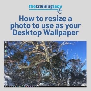 How to resize a photo to use as your Desktop Wallpaper