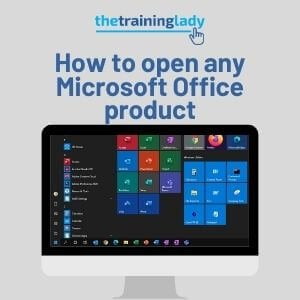 How to open any Microsoft Office program