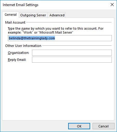 Outlook Mailbox Space Settings