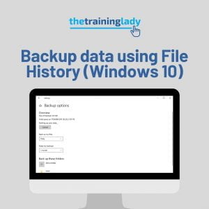 How to backup data using File History (Windows 10)