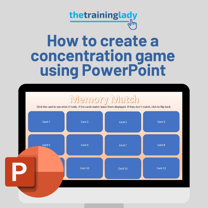 How to create a concentration game in PowerPoint