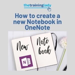 How to create a new notebook in OneNote