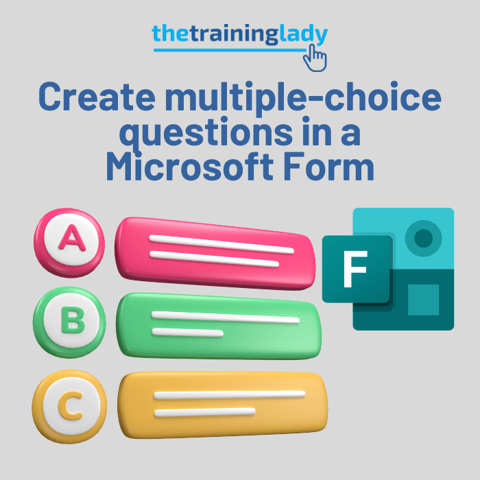 Create multiple choice questions in a Microsoft Form