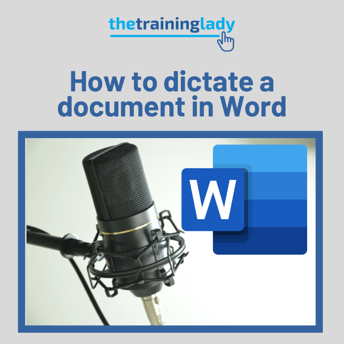 How to dictate a document in Word