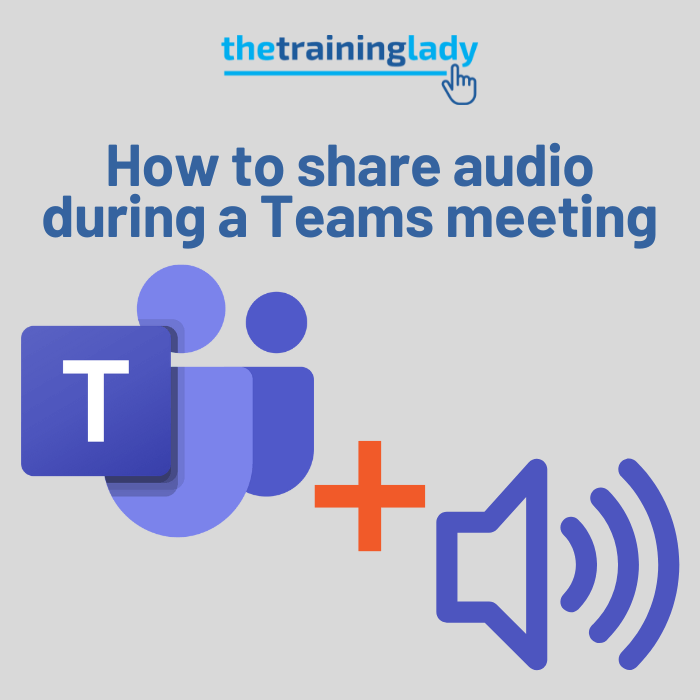 How to share audio during a Teams meeting
