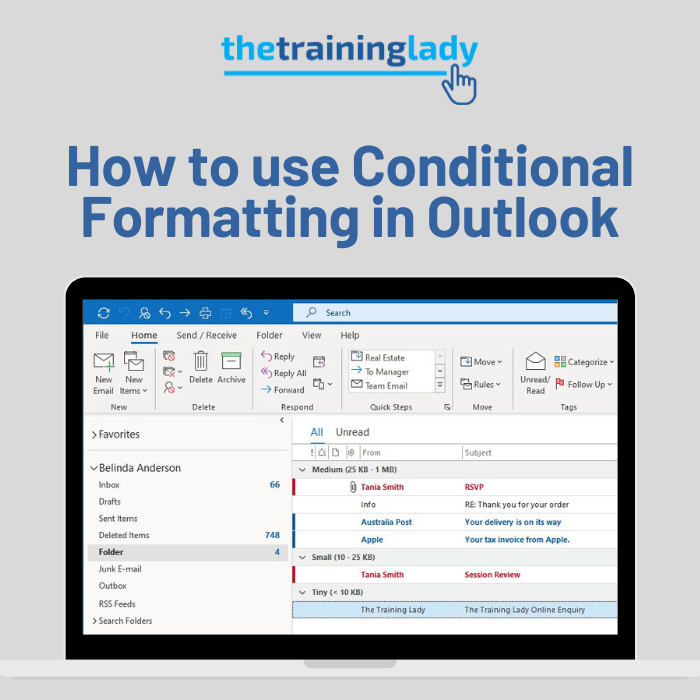 How to use Conditional Formatting in Outlook