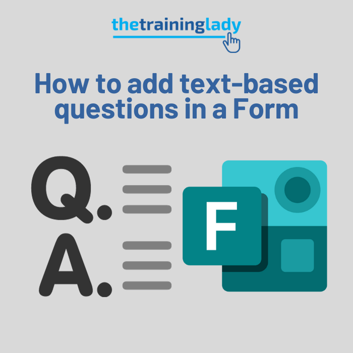 How to add text-based questions in a Form
