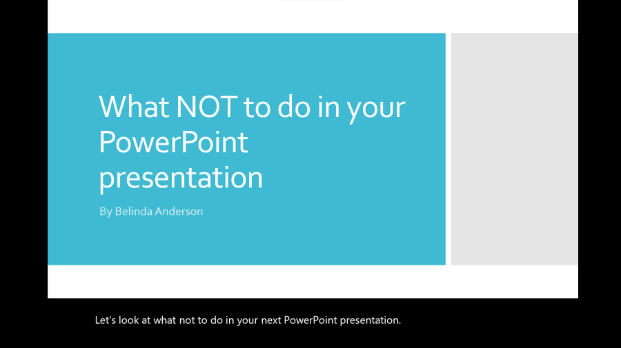 powerpoint presentation next slide preview